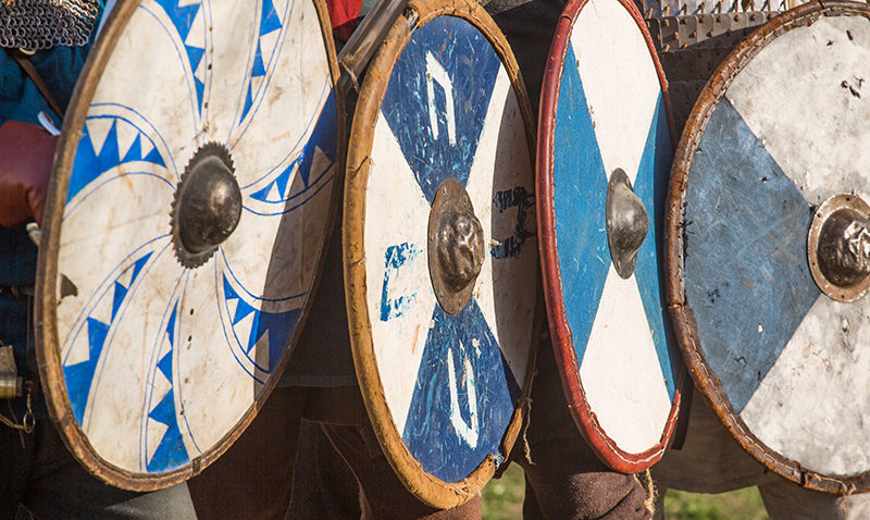 escudos vikingos LARP